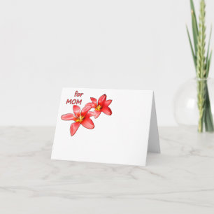 Carte De Remerciements Fête des Mères - Tulipes pour maman - Illustration