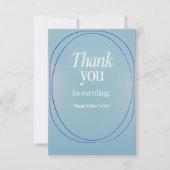 carte de remerciements fête des pères (Devant)