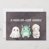 Carte De Remerciements Fête d'Halloween adorable (Devant)