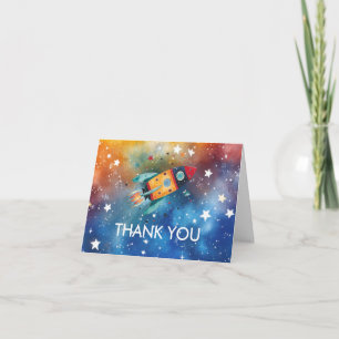 Carte De Remerciements Fête du 1er anniversaire Premier tour autour du So