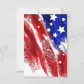 Carte De Remerciements fête du travail joyeuse avec drapeau américain (Dos)