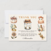 Carte De Remerciements Fête éffrayante Sweet ONE (Devant)