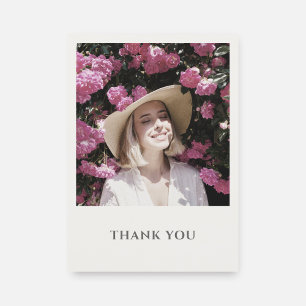 Carte De Remerciements Fête Moderne d'une Photo