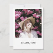 Carte De Remerciements Fête Moderne d'une Photo (Devant)