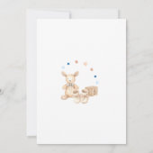 Carte De Remerciements Fête Prénatale pour un Petit Garçon Lapin (Dos)
