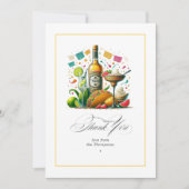 Carte De Remerciements Fête Tacos et Tequila (Devant)