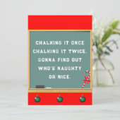 Carte De Remerciements Fêtes de Noël de l'enseignant (Debout devant)