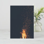 Carte De Remerciements feu de joie (Debout devant)