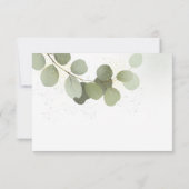 Carte De Remerciements Feuillage de verdure Eucalyptus (Dos)