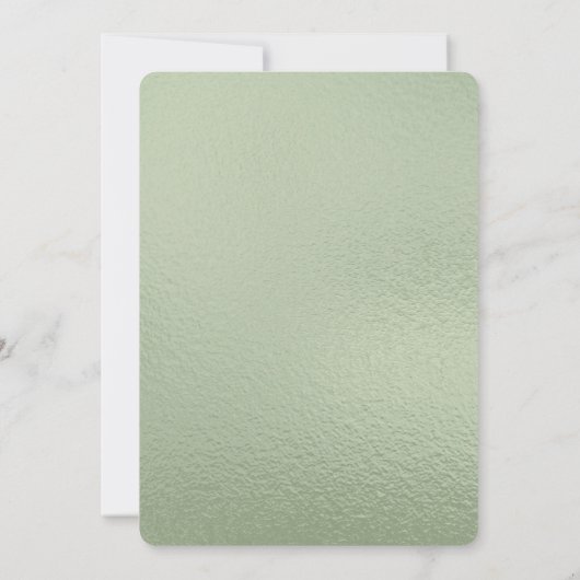 Carte de remerciements Feuille de Bohême (Dos)