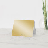 Carte De Remerciements Feuille de châtaignes d'automne (Dos)