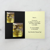 Carte De Remerciements FEUILLE d'OR de jour de professionnels d'Admin de (Intérieur)