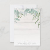 Carte De Remerciements Feuille d'or géométrique moderne simple Photograph (Dos)