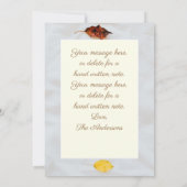 Carte De Remerciements Feuilles automnales, personnalisation du message e (Dos)