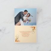 Carte de remerciements Feuilles d'automne Abstrait (Intérieur)