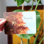 Carte De Remerciements Feuilles de l'érable d'automne