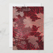 Carte De Remerciements Feuilles d'or 1 (Devant)