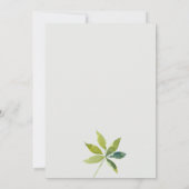 Carte De Remerciements Fiançailles de la faune de l'orchidée blanche trop (Dos)