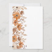 Carte De Remerciements Fiançailles Florales Bohèmes Rustiques (Dos)