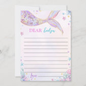 Carte De Remerciements Fiche de message de la capsule de l'heure d'annive (Devant)