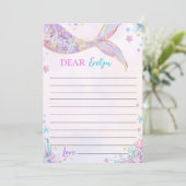 Carte De Remerciements Fiche de message de la capsule de l'heure d'annive (Debout devant)