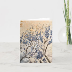 Carte De Remerciements Fiche de notes de branches délicates