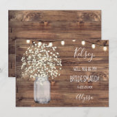 Carte De Remerciements Fiche de proposition de la partie nuptiale Mariage (Devant / Derrière)