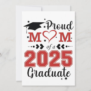 Carte De Remerciements Fier Maman de 2025 Graduate Graduation Mother Day