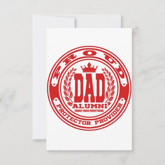 Carte De Remerciements Fier papa (Devant)