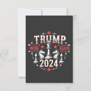 Carte De Remerciements Fière Maga Trump a gagné encore Jour d'inauguratio