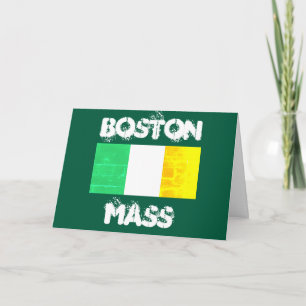Carte De Remerciements Fierté celtique de Boston Massachusetts – Drapeau