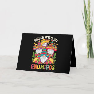 Carte De Remerciements Fiesta Avec Mes Gnomigos Gnome Cinco De Mayo