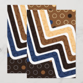 Carte De Remerciements Figures géométriques 2 (Devant / Derrière)