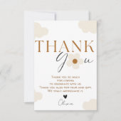 Carte De Remerciements Fille à thème fleur sauvage anniversaire (Devant)