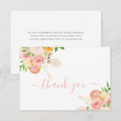 Carte de remerciements fille Baby shower Citrus (Devant / Derrière)