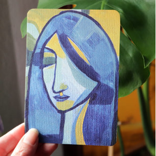 Carte De Remerciements Fille bleue