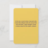 Carte De Remerciements Fille bleue (Dos)