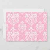 Carte De Remerciements Fille blonde Première communion Damas (Dos)