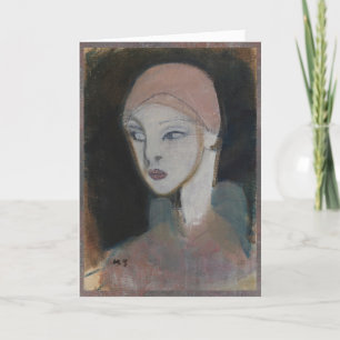 Carte De Remerciements Fille de l'île, Schjerfbeck