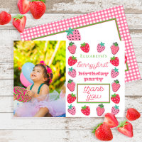 Fille fraise Photo Berry Premier anniversaire fête