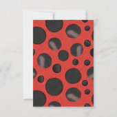 Carte De Remerciements Fille Ladybug 1ère fête d'anniversaire (Dos)