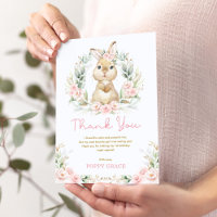 Fille Lapin Lapin Fleur fête d'anniversaire