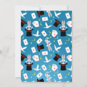 Carte De Remerciements Fille magicien Spectacle Anniversaire (Dos)