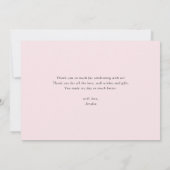 Carte De Remerciements Fille noire Ballerina en robe blanche Anniversaire (Dos)