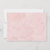 Carte De Remerciements Fille rose Teddy Boloons Ours Anniversaire (Dos)