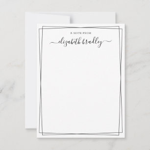 Carte De Remerciements Fille Signature Script un bureau à partir de la ca