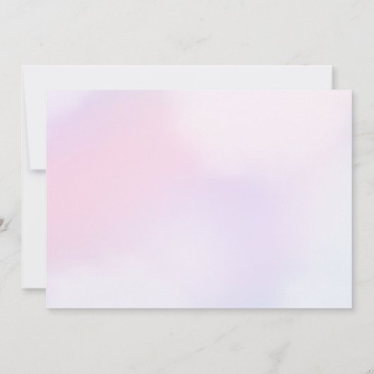 Carte De Remerciements Fille Sirène Fête d'anniversaire Photo (Dos)