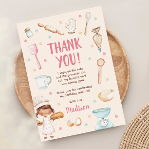 Carte De Remerciements Filles à la première fête d'anniversaire