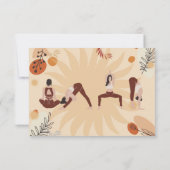 Carte De Remerciements Filles de Yoga (Dos)