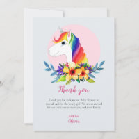 Filles Rainbow moderne Baby shower Unicorn Fleurs
